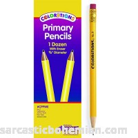 Colorations Primary Pencils with Erasers Set of 12 Item # CPPWE